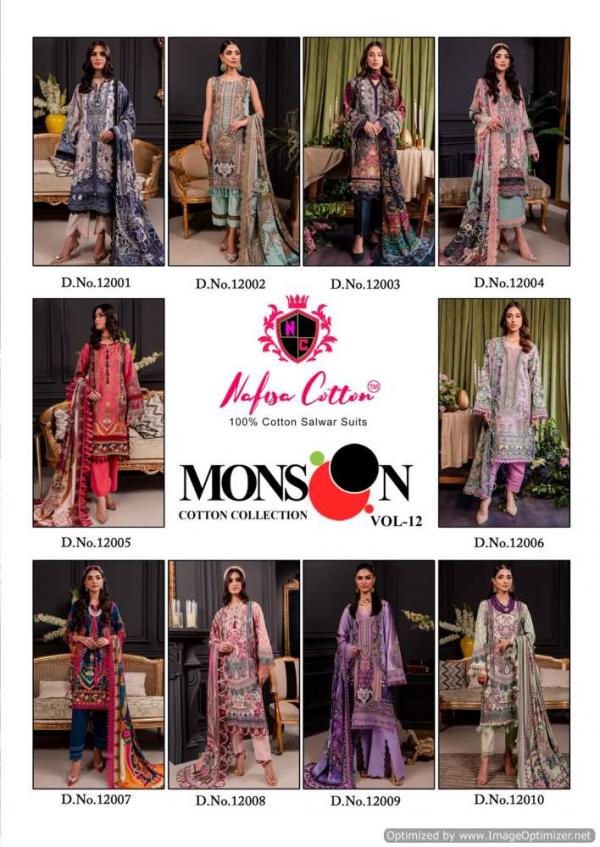 Nafisa Monsoon Vol-12 – Dress Material